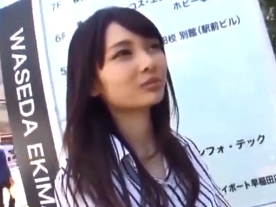 「嘘…中に出したの？」友達待ちの女子大生を声かけ→ホテルで種付け中出し