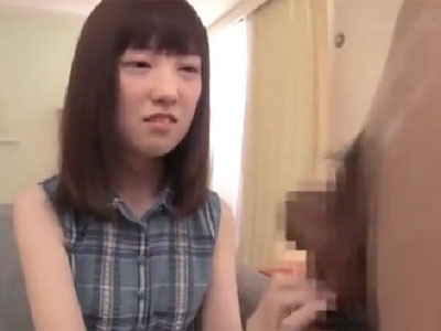 清楚な処女娘が初の口愛チオ体験で涙目→ハメられて号泣