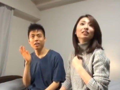 巨乳美女を童貞の素人君宅へ配達→中出しパコをのぞき完了