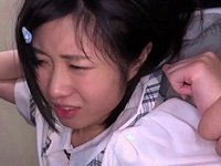 ガチロリJ○を帰宅途中に誘拐→無毛マンコに大人チンポ擦りつけて泣き顔に大量顔面への射精！