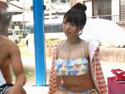 エステ体験で発情→種付けまで許しちゃった水着素人