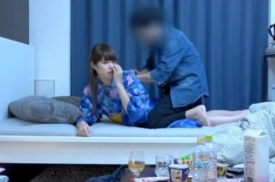 お祭り帰りにハメ撮り部屋に連れ込み！浴衣を脱がせながら隠し撮りパコに成功