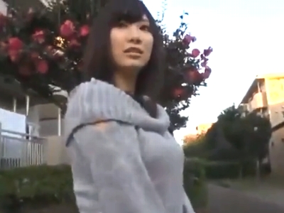 パイズリ＆フェラチオで声かけ男のザーメンを搾り取る巨乳妻ｗ